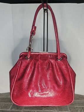 Nine West Red Patent Leather Shoulder Bag